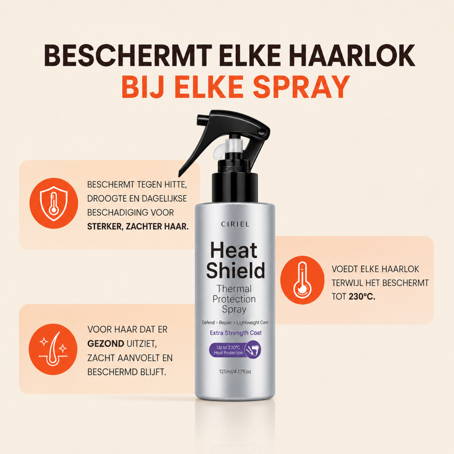 Spray protecteur de chaleur