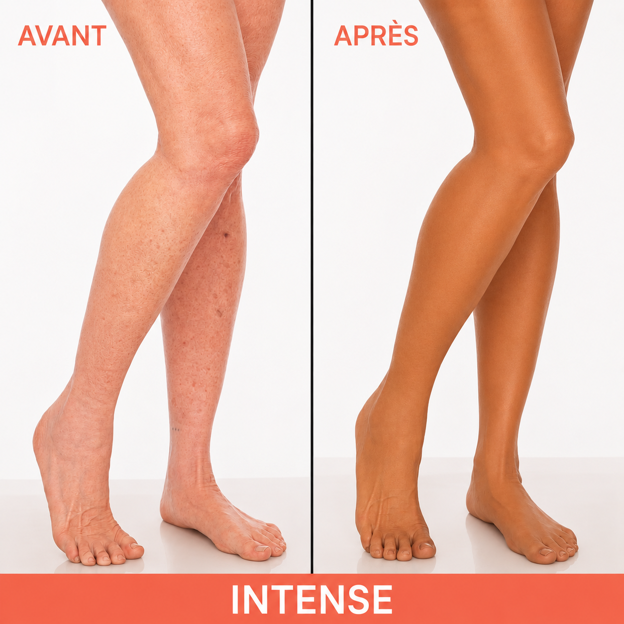 Crème bronzante pour le corps