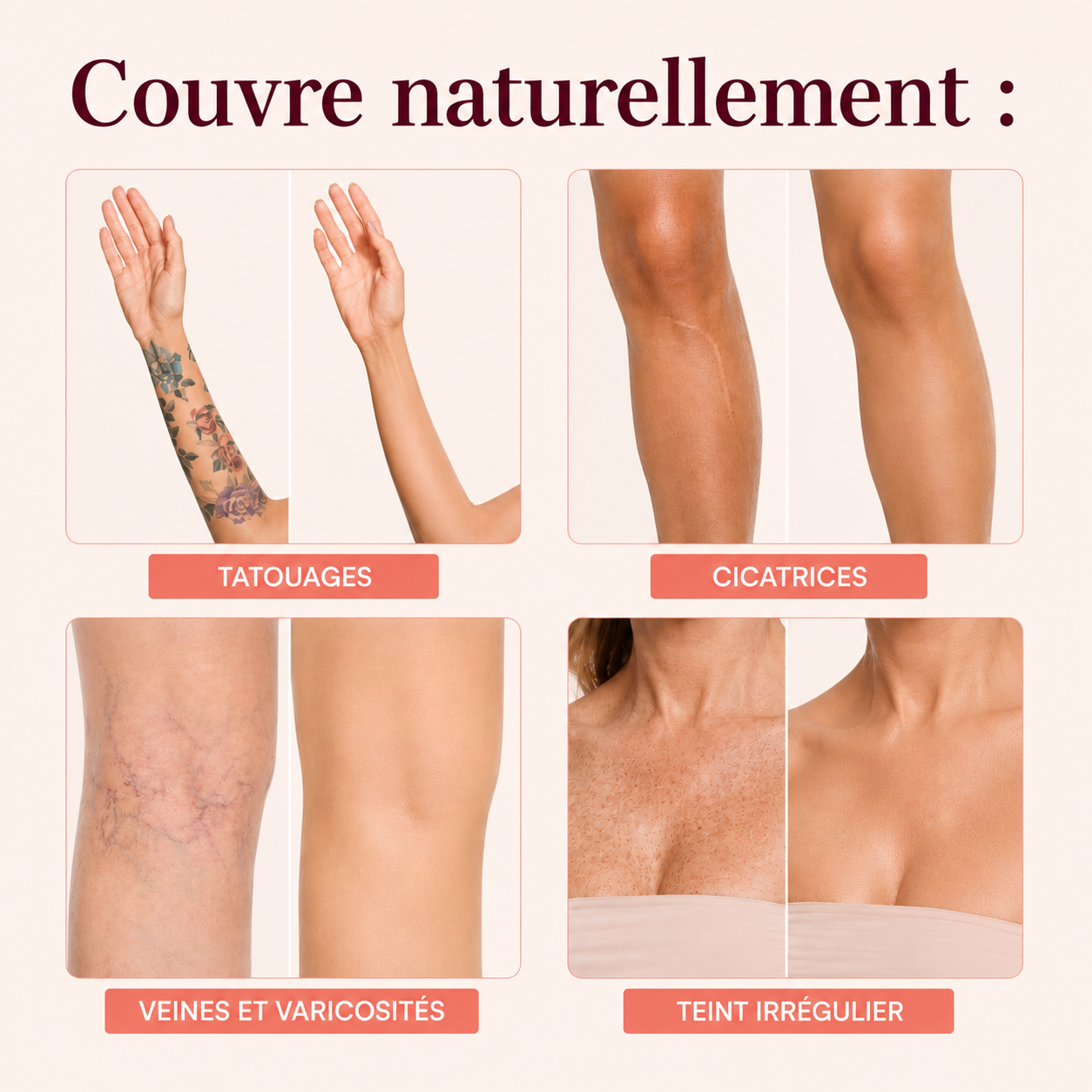 Crème bronzante pour le corps