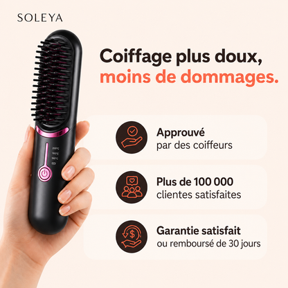 Soleya AirBrush™ Pro | Brosse coiffante sans fil