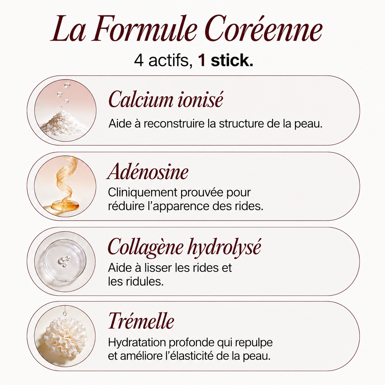 Stick Anti-Âge au Calcium & Collagène