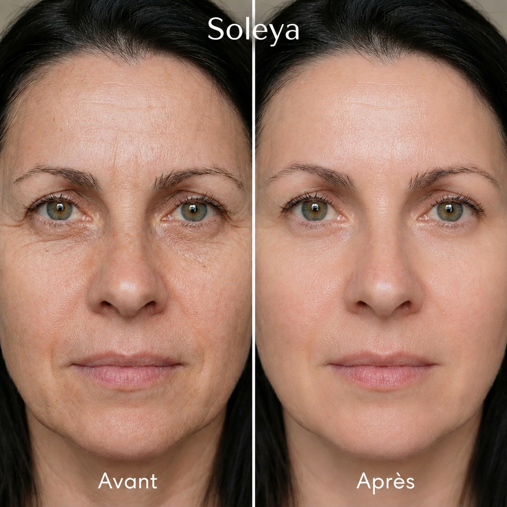 Avant après Ampoule Collagène de Soie