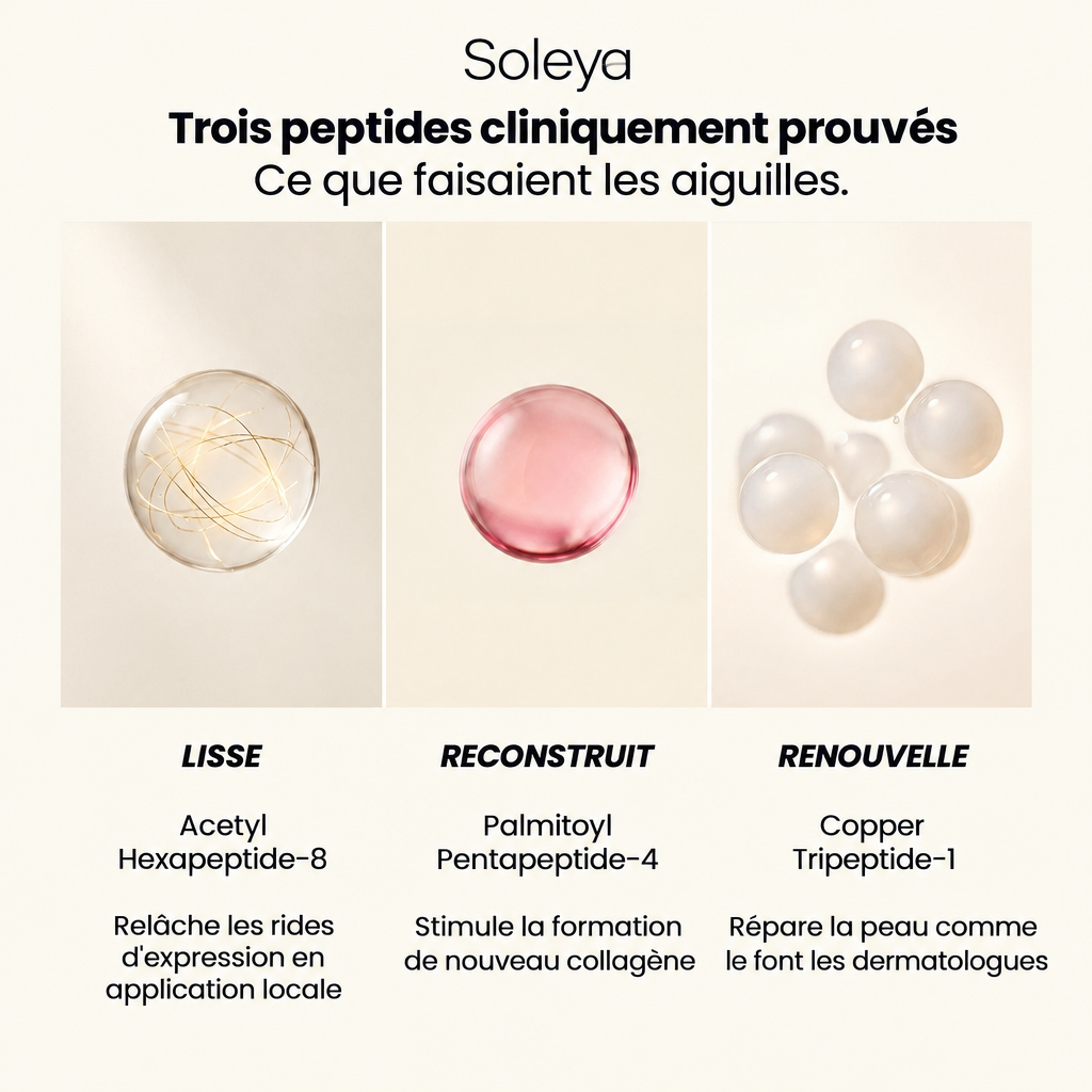 Trois peptides cliniquement prouvés