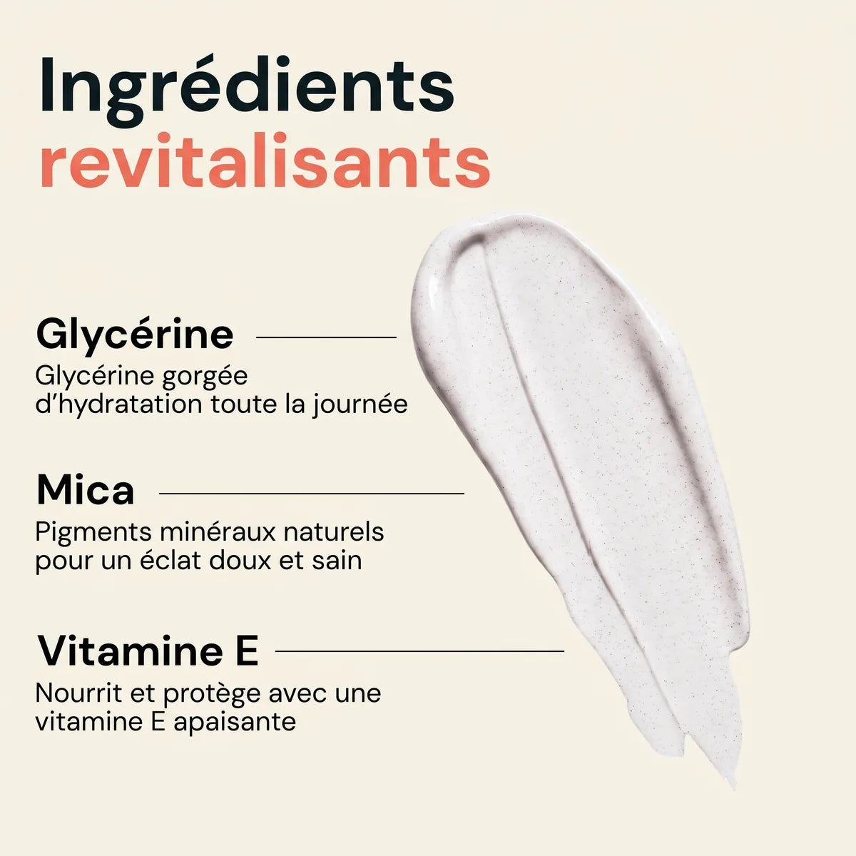 Ingredients revitalisants