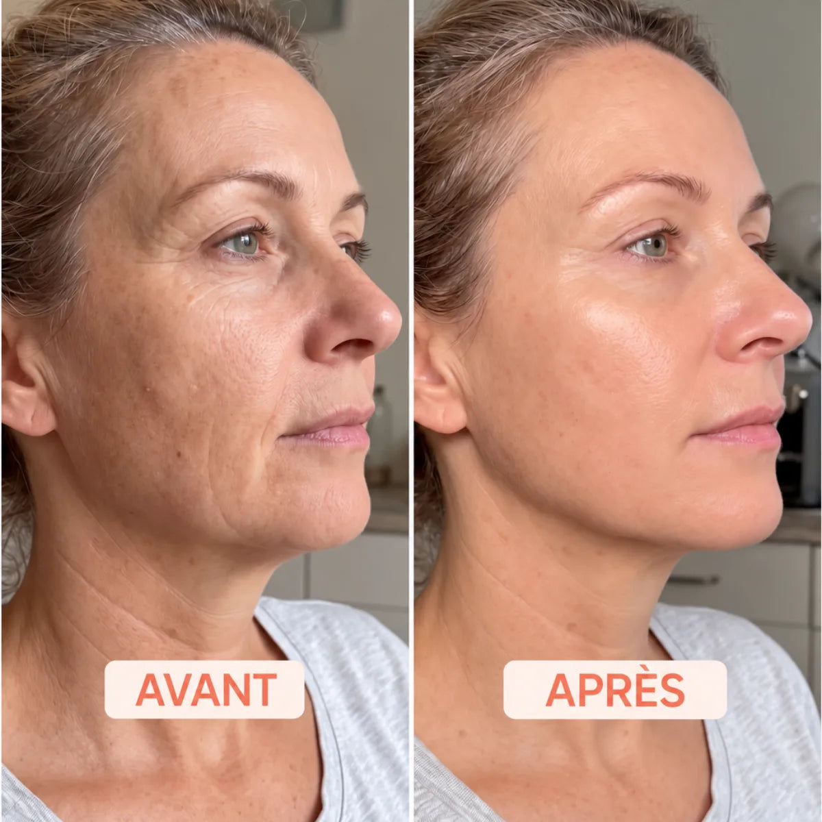 Résultat avant après